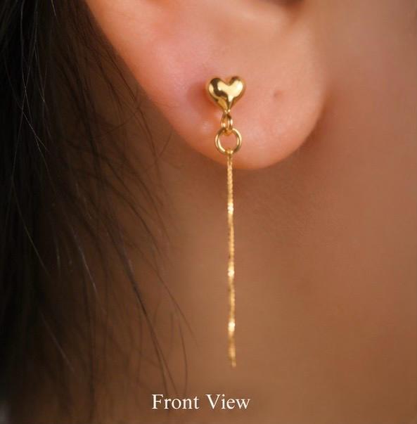 Heart Whisper Threader Earring