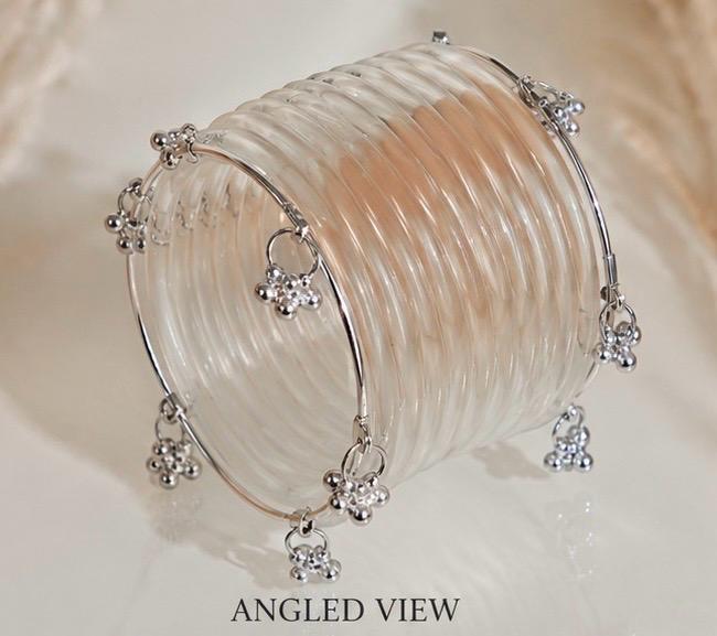 White Jelly Bangles