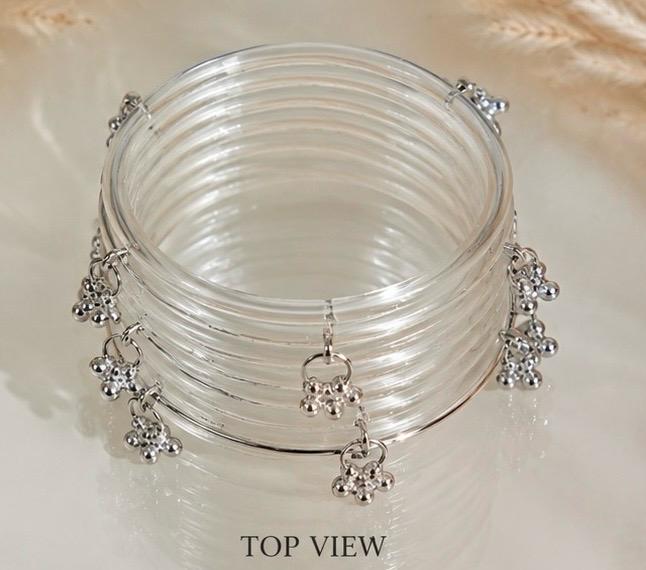 White Jelly Bangles