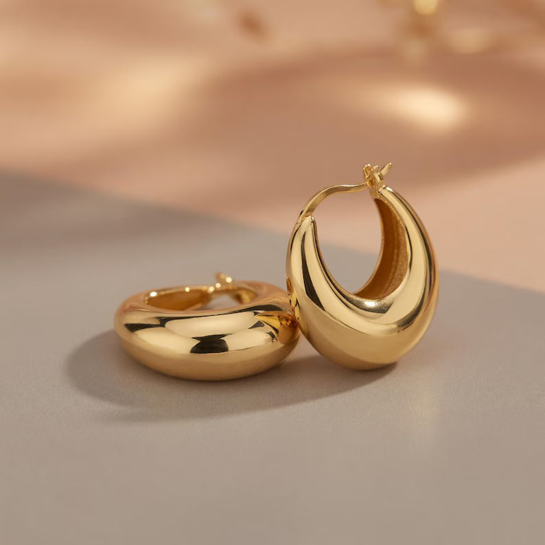 Teardrop Hoop Earring